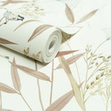 A83502 Branched Leaves All-over Wallpaper