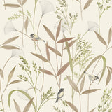 A83502 Branched Leaves All-over Wallpaper