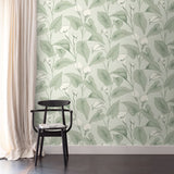 A83601 Branched Leaves All-over Wallpaper