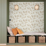 A83602 Branched Leaves All-over Wallpaper 