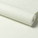A84917 Textile Plain White Wallpaper
