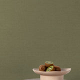 A84927 Textile Plain Green Wallpaper