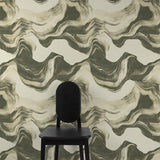 A85102 Geometric All-over Green Wallpaper