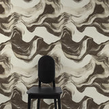 A85103 Geometric All-over Brown Wallpaper