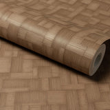 A85204 Geometric All-over Brown Wallpaper