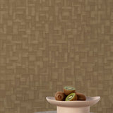 A85204 Geometric All-over Brown Wallpaper