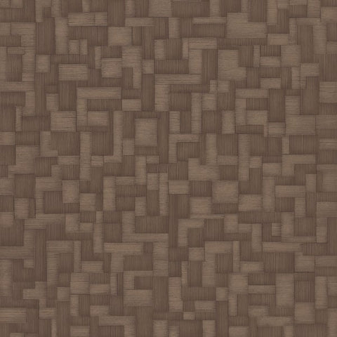 A85205 Geometric All-over Brown Wallpaper
