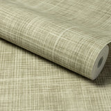 A85502 Textile Plain Green Wallpaper