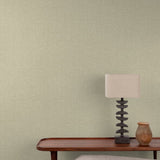 A86204 Faux Unis Natural Green Wallpaper