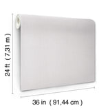 AB1802 Woven Linen Grey York Wallpaper