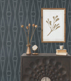 AB3015 Henlein Indigo York Wallpaper