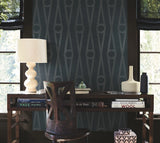 AB3015 Henlein Indigo York Wallpaper