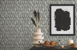 AB3042 Thatched Black York Wallpaper