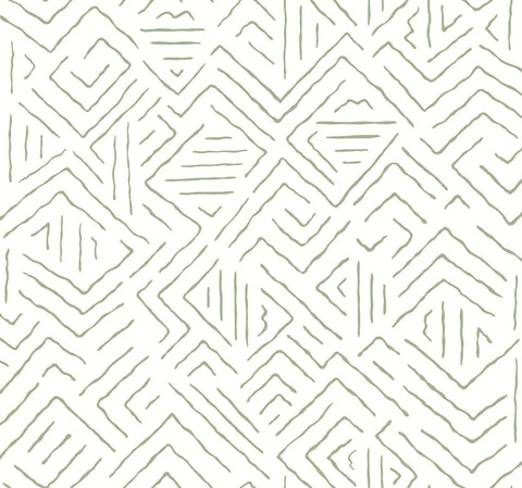 AB3082 Sirih Sage York Antonina Vella Artifacts Wallpaper