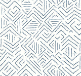 AB3083 Sirih Navy York Antonina Vella Artifacts Wallpaper