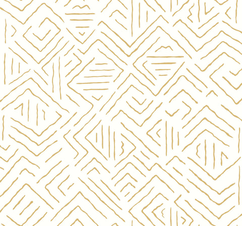 AB3084 Sirih Ochre York Antonina Vella Artifacts Wallpaper