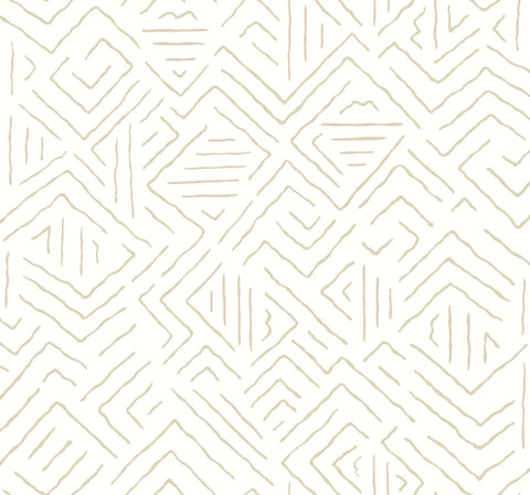 AB3085 Sirih Beige York Antonina Vella Artifacts Wallpaper