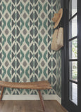 AB3092 Patan Indigo York Antonina Vella Artifacts Wallpaper 