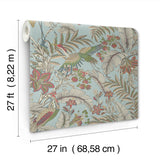 AB3102 Heronwood Sky Blue York Wallpaper