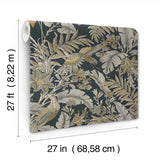 AB3104 Heronwood Black York Wallpaper