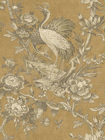 AF41305 Crane Toile Wallpaper