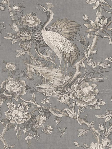 AF41308 Crane Toile Wallpaper