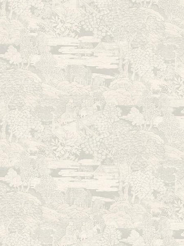 AF42308 Eastern Garden Monotone Wallpaper