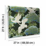 AF6593 Sprig Heron Wallpaper