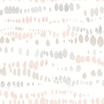 AG2047 DEWDROPS Modern Pink Wallpaper