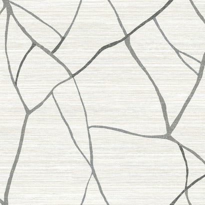 AG2081 RASKA Faux Grasscloth Beige Wallpaper