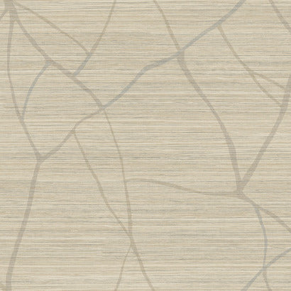 AG2085 RASKA Faux Grasscloth Brown Wallpaper