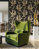 AG60700 Padma Warm Black Wallpaper 