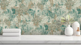 AH100193AH Sergio Green Abstract Texture Wallpaper