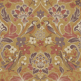 AH100198AH Birdy Yellow Nuthatch Floral Wallpaper