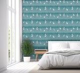 AH100213AH Gerald Blue Heron River Wallpaper