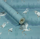 AH100213AH Gerald Blue Heron River Wallpaper
