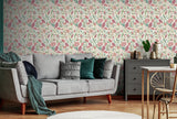 AH100382AH Mallory Pink Vivid Floral Wallpaper