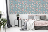 AH251902 Lillian Pink Floral Wallpaper