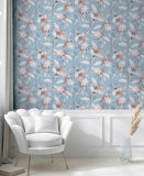 AH251902 Lillian Pink Floral Wallpaper
