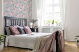 AH251907 Rosaline Light Grey Floral Wallpaper