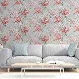 AH251908 Sophie Mint Floral Wallpaper