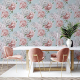 AH251908 Sophie Mint Floral Wallpaper