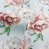 AH251908 Sophie Mint Floral Wallpaper