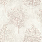 AH256702 Agatha Beige Trees Wallpaper