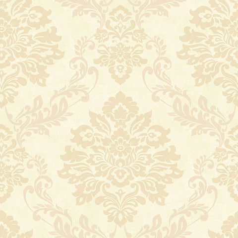 AH290403 Harriet Khaki Damask Wallpaper