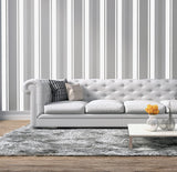 AH290505 Palazzo Silver Stripe Wallpaper