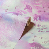 AH292901 Xena Pink Galaxy Unicorn Wallpaper
