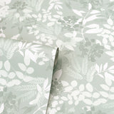 AH294605 Wanda Light Green Botanical Wallpaper
