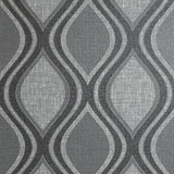 AH295100 Ignatius Charcoal Ogee Wallpaper