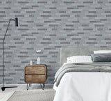 AH295200 Mortimer Grey Brick Wallpaper